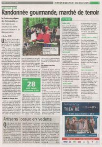 Article Marché de Terroir Vaux